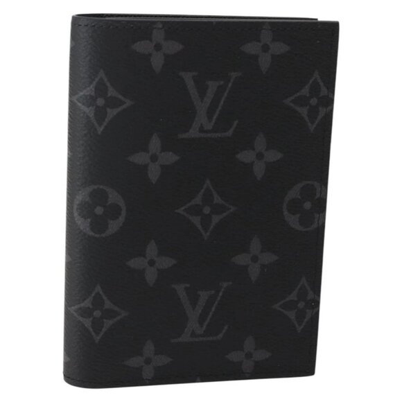 LOUIS VUITTON Eclipse Couverture Passpole NM Passport Case M64501 Auth 142351M - Picture 1 of 16